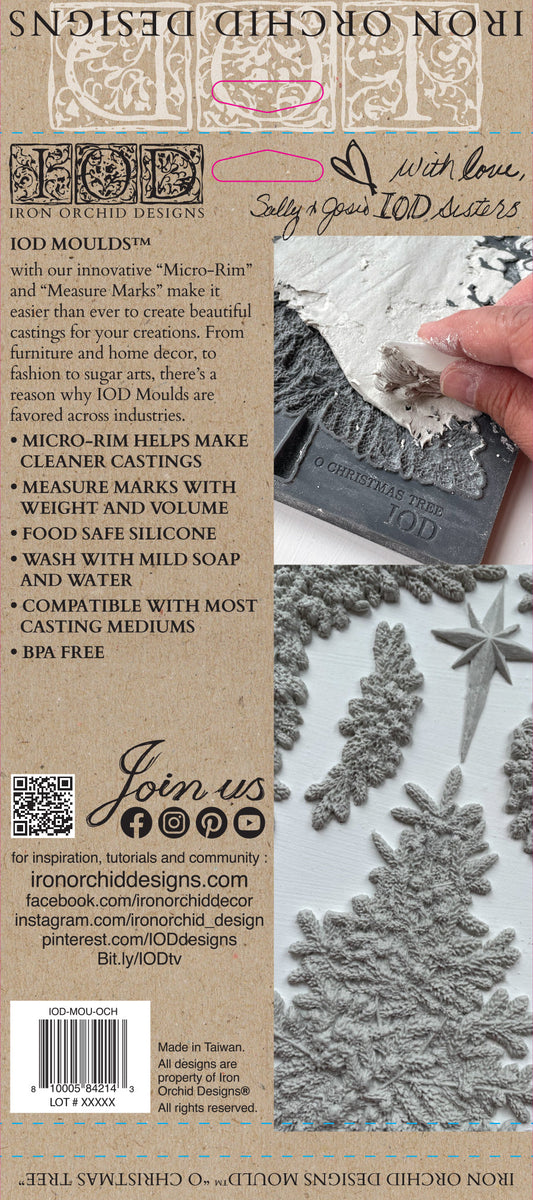 O Christmas Tree 6 x 10 IOD Mould