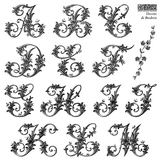 Dessins de Broderie Labels 6x6 IOD Stamp™