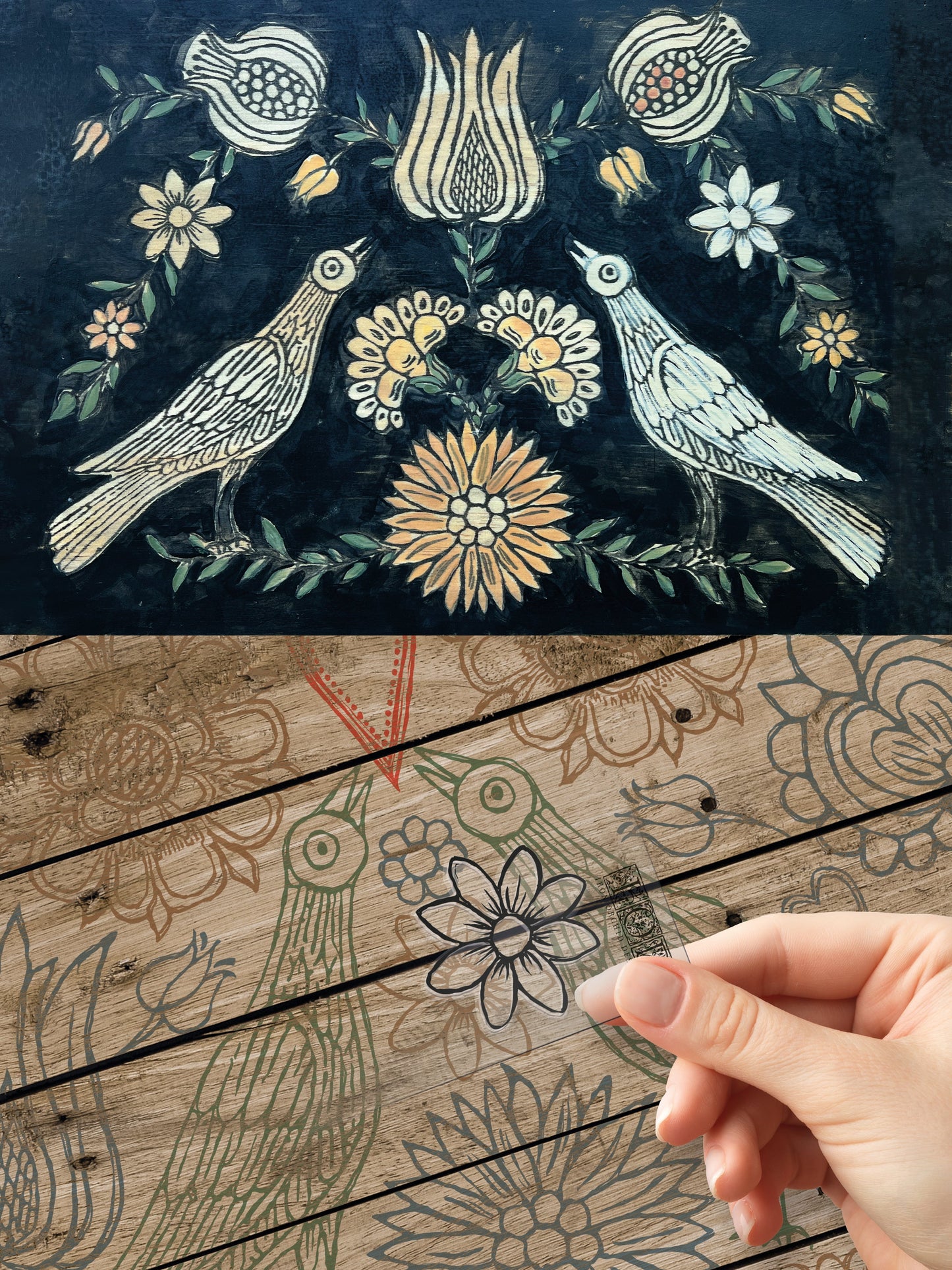 Pennsylvania Folk 12x12 IOD Stamp