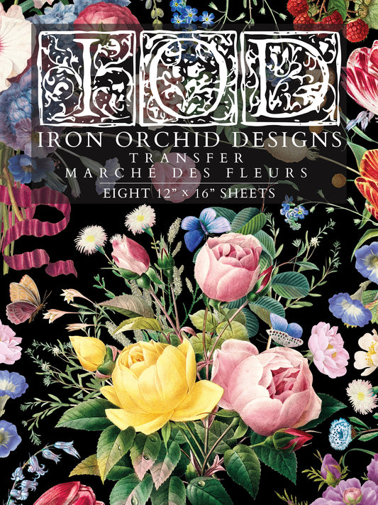 Marché des Fleurs IOD Transfer 12x16 Pad™