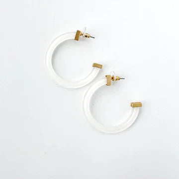 Acrylic Hoop Earrings