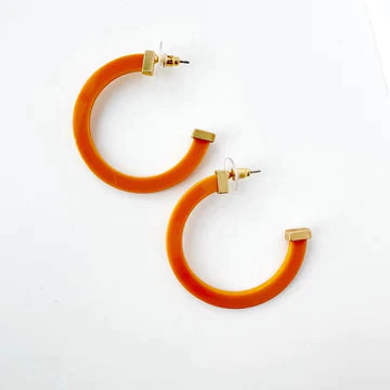 Acrylic Hoop Earrings