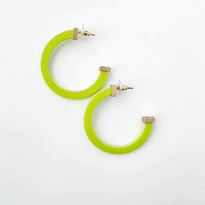 Acrylic Hoop Earrings