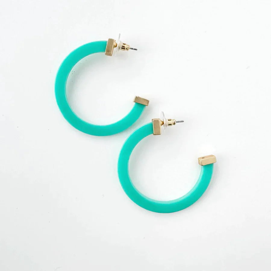 Acrylic Hoop Earrings