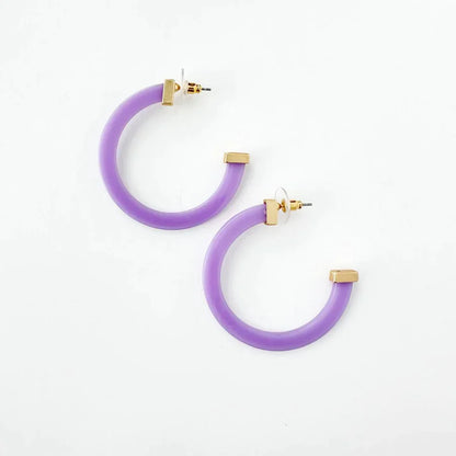 Acrylic Hoop Earrings