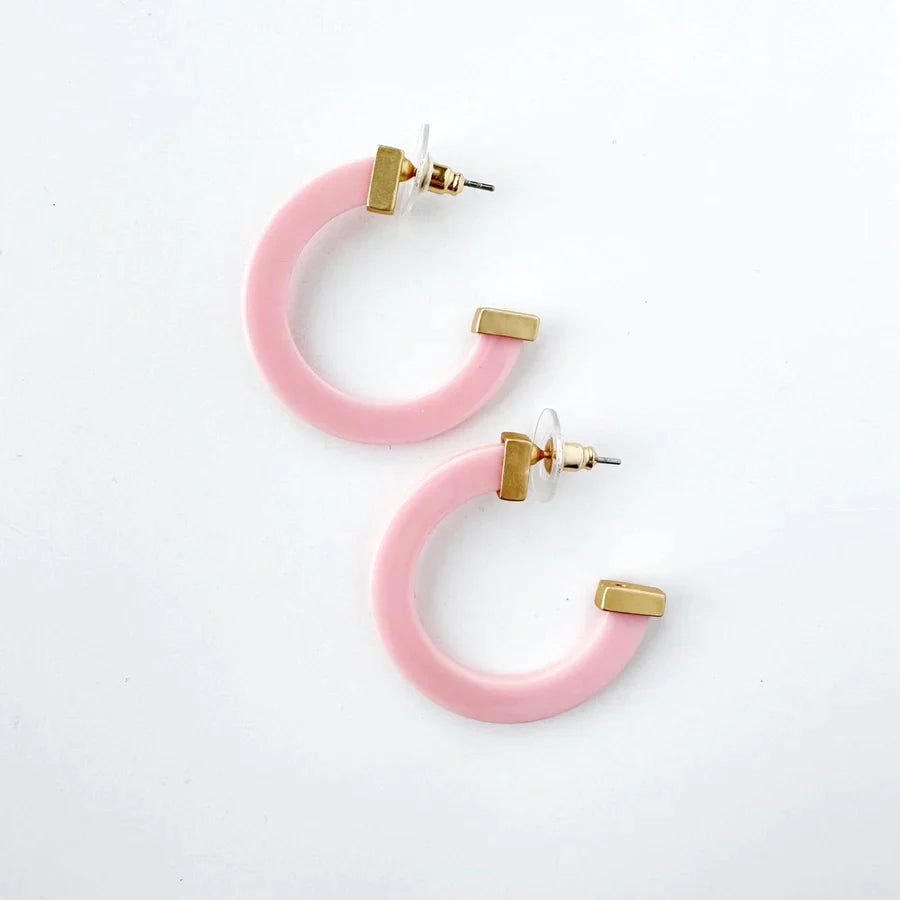 Acrylic Hoop Earrings