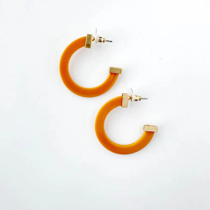 Acrylic Hoop Earrings