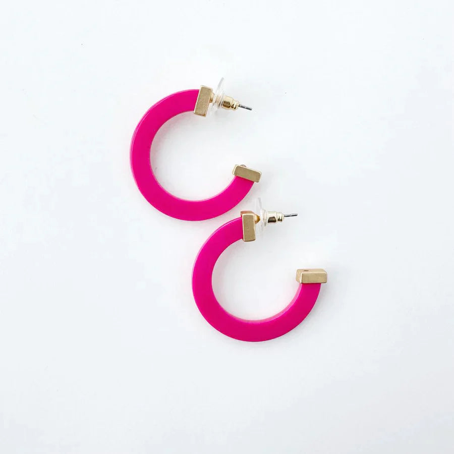 Acrylic Hoop Earrings