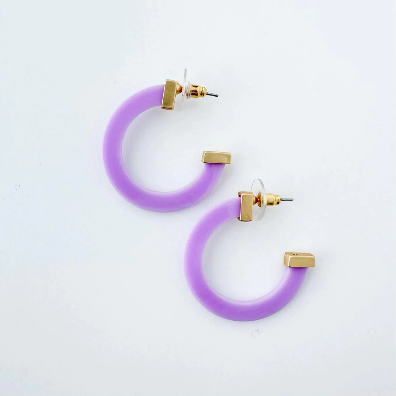 Acrylic Hoop Earrings