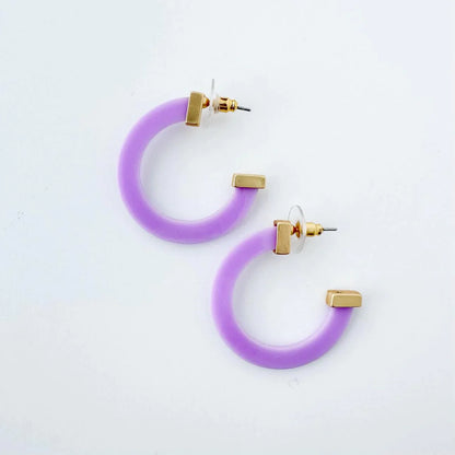 Acrylic Hoop Earrings