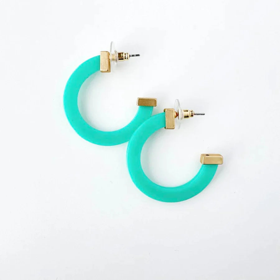 Acrylic Hoop Earrings