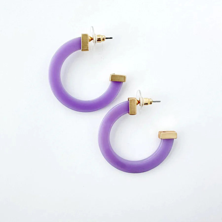 Acrylic Hoop Earrings