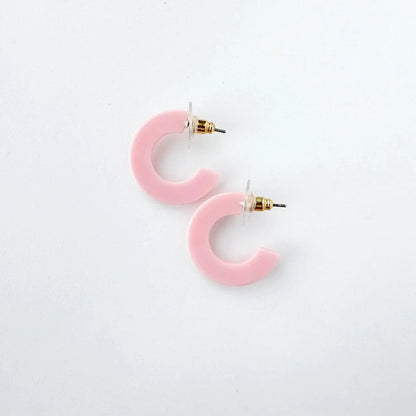 Acrylic Hoop Earrings