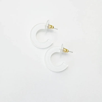 Acrylic Hoop Earrings