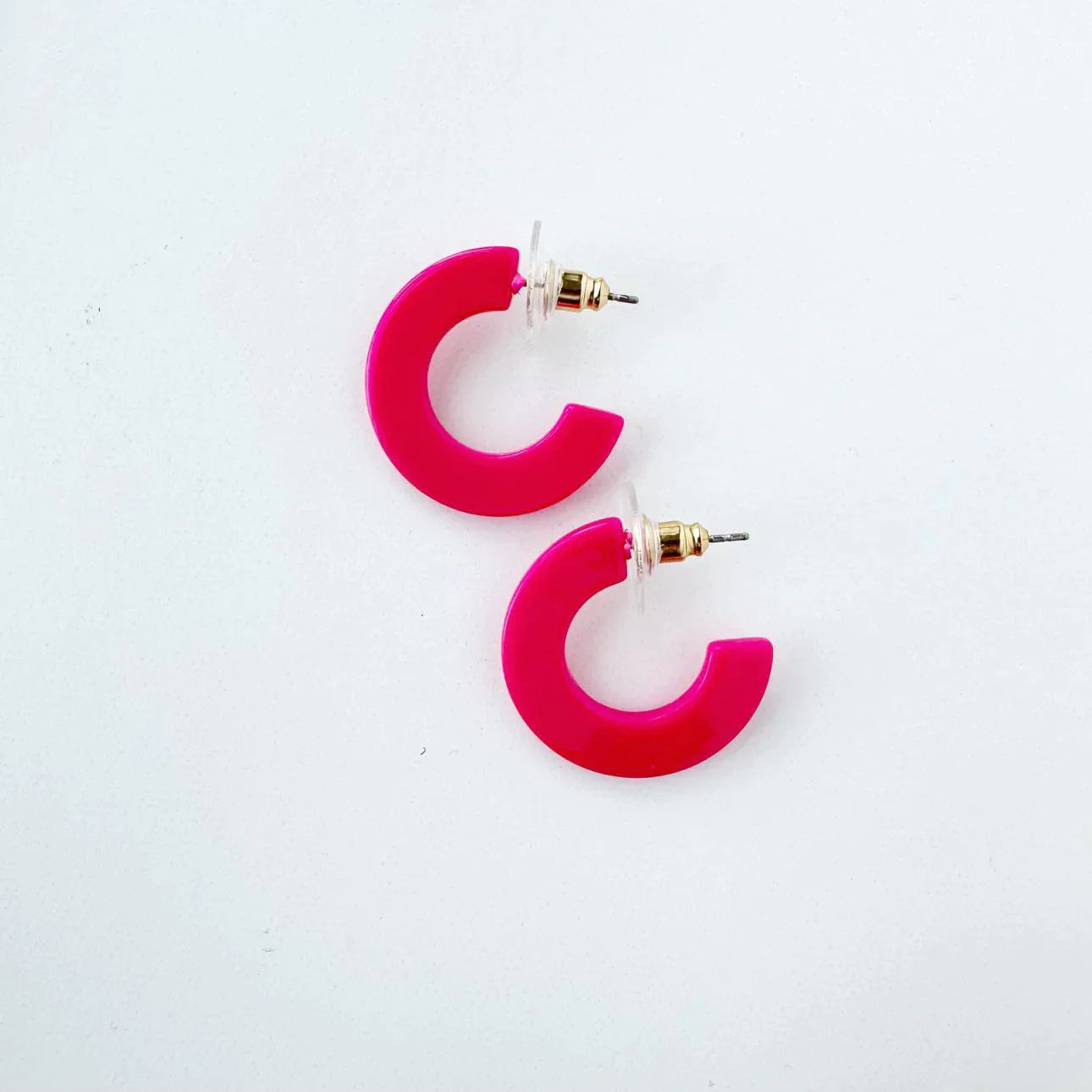 Acrylic Hoop Earrings