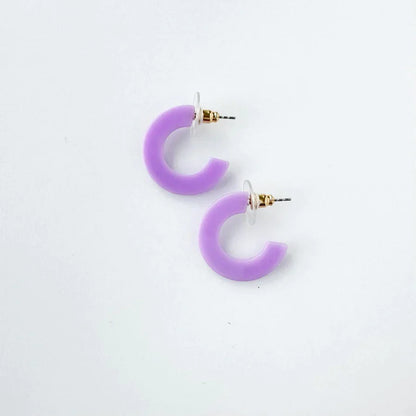 Acrylic Hoop Earrings