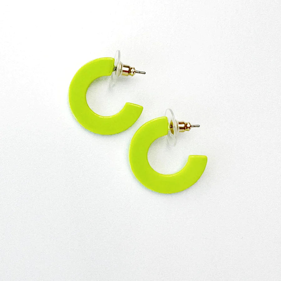 Acrylic Hoop Earrings