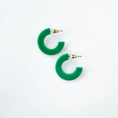 Acrylic Hoop Earrings