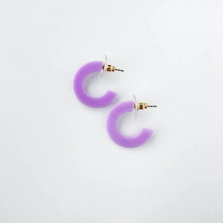 Acrylic Hoop Earrings