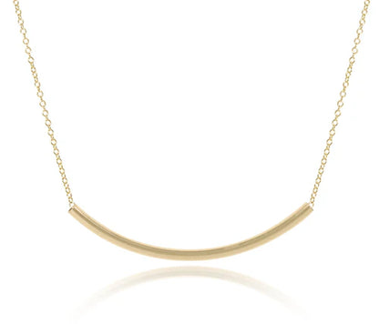 eNewton - 16" Necklace Gold - Bliss Bar Gold