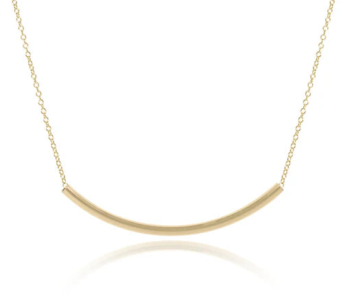 eNewton - 16" Necklace Gold - Bliss Bar Gold