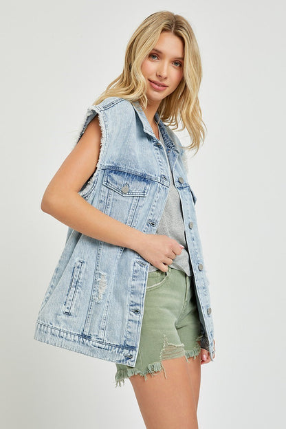 Lennon Acid Wash Vest