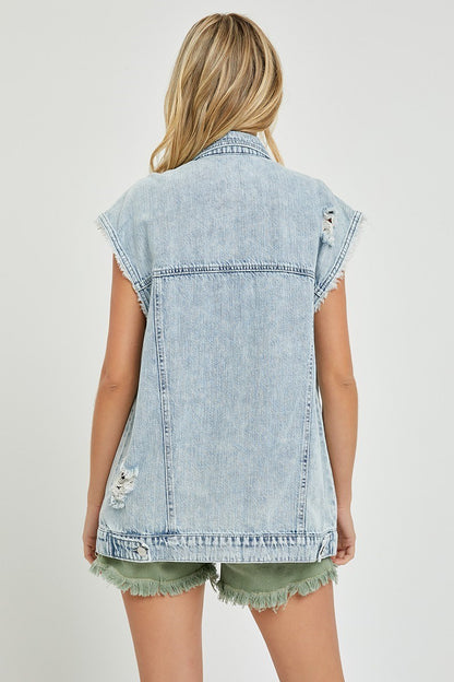 Lennon Acid Wash Vest