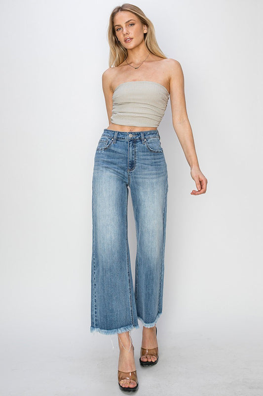 Lila Wide-Leg Crop Jeans