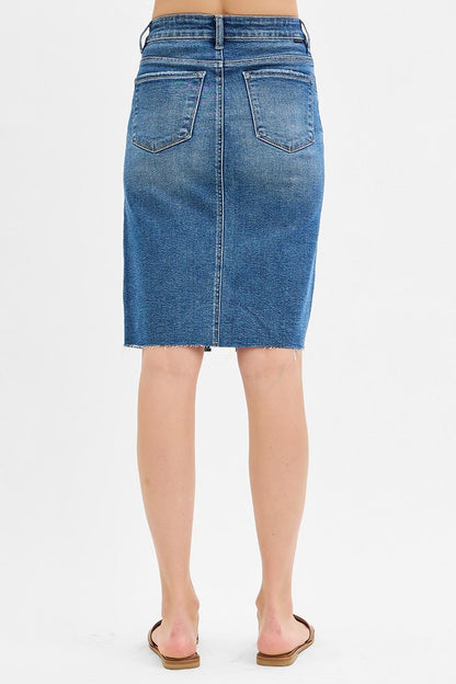 Denim Pencil Skirt