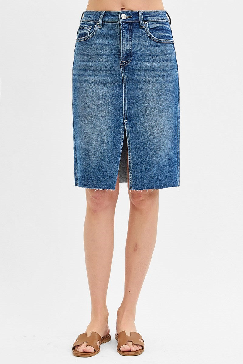 Denim Pencil Skirt
