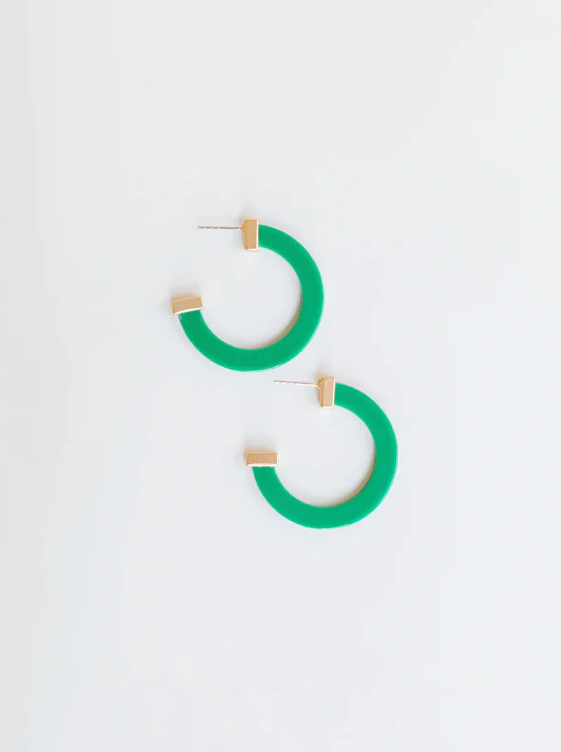 Acrylic Hoop Earrings