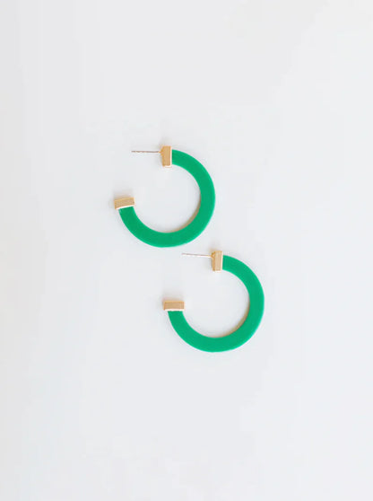 Acrylic Hoop Earrings