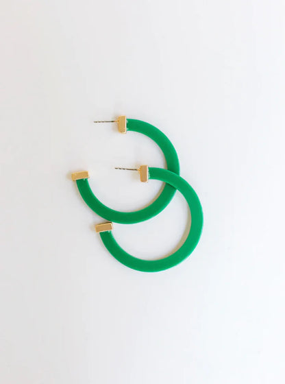 Acrylic Hoop Earrings