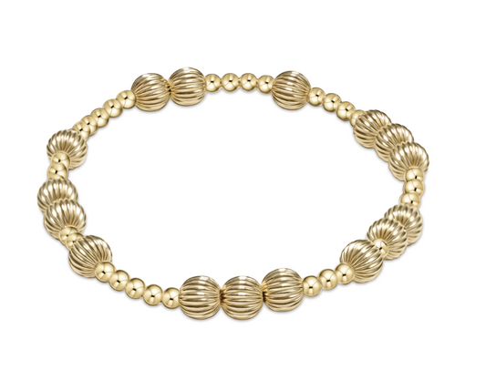 eNewton - Hope Unwritten Dignity 6mm Bead Bracelet - Gold