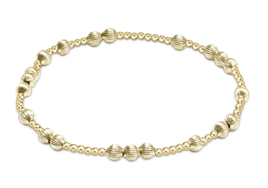 eNewton - Hope Unwritten Dignity 4mm Bead Bracelet - Gold