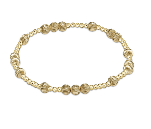 eNewton - Hope Unwritten Dignity 5mm Bead Bracelet - Gold