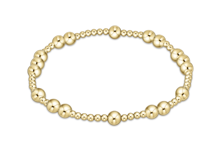 eNewton - Hope Unwritten 5mm Bead Bracelet - Gold