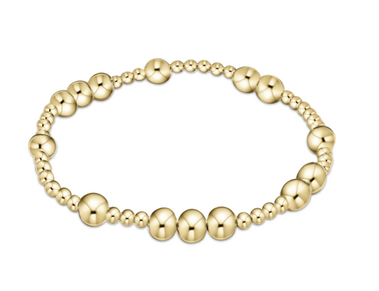 eNewton - Hope Unwritten 6mm Bead Bracelet - Gold