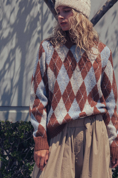 Heritage Argyle Polo Sweater