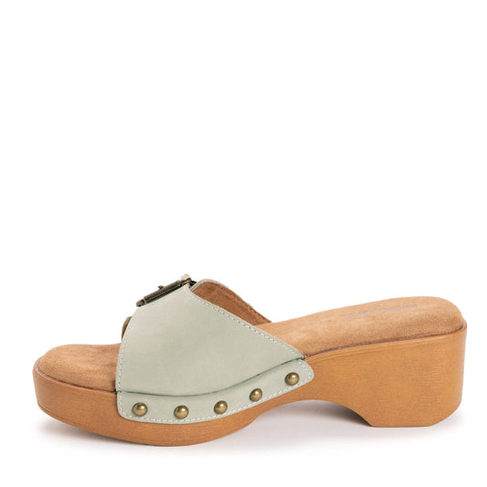 Muk Luks Women's Cora Sandal: Sage Nubuck