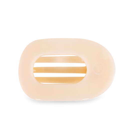 TELETIES - Almond Beige Medium Flat Hair Clip