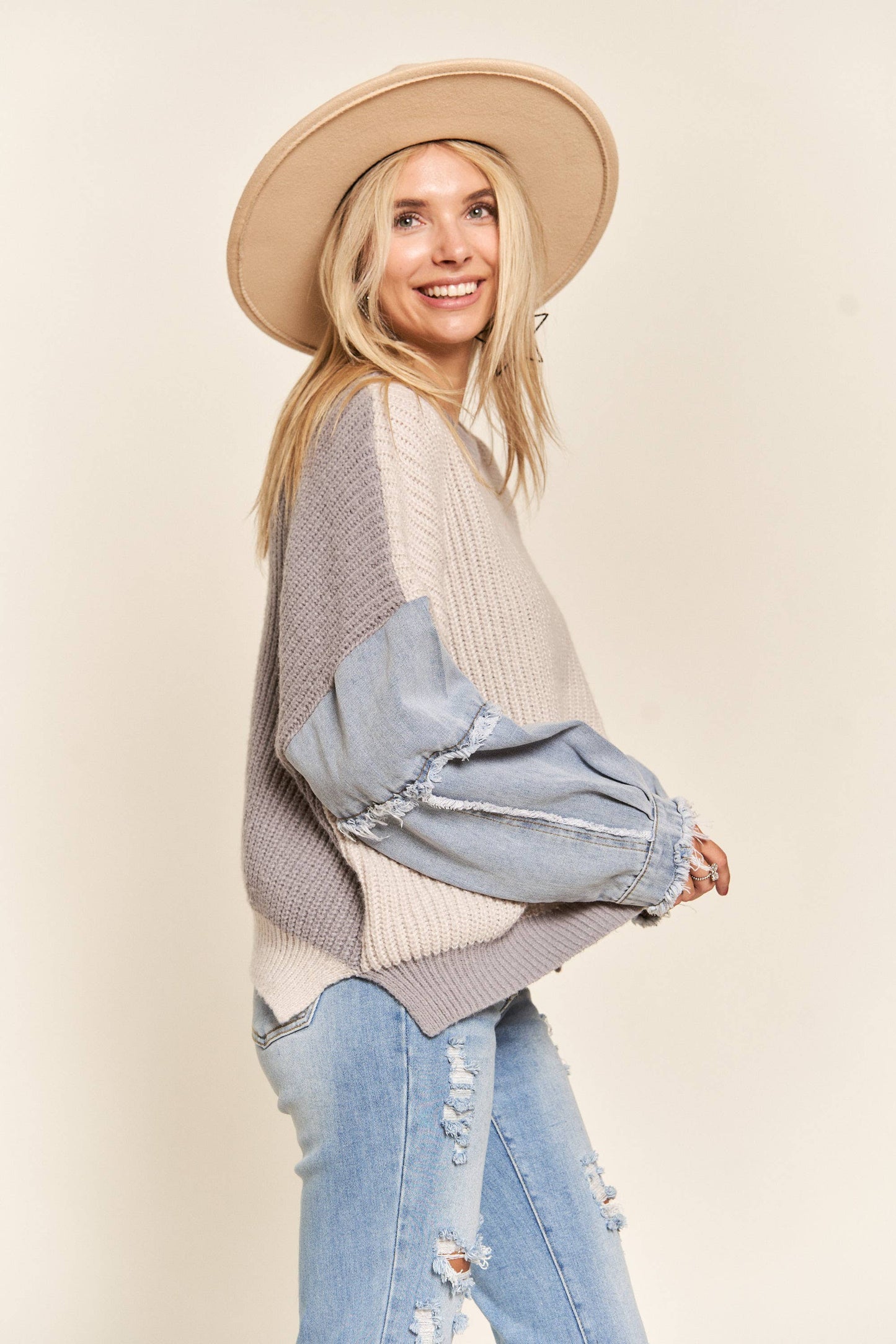 Denim Dreamer Sweater