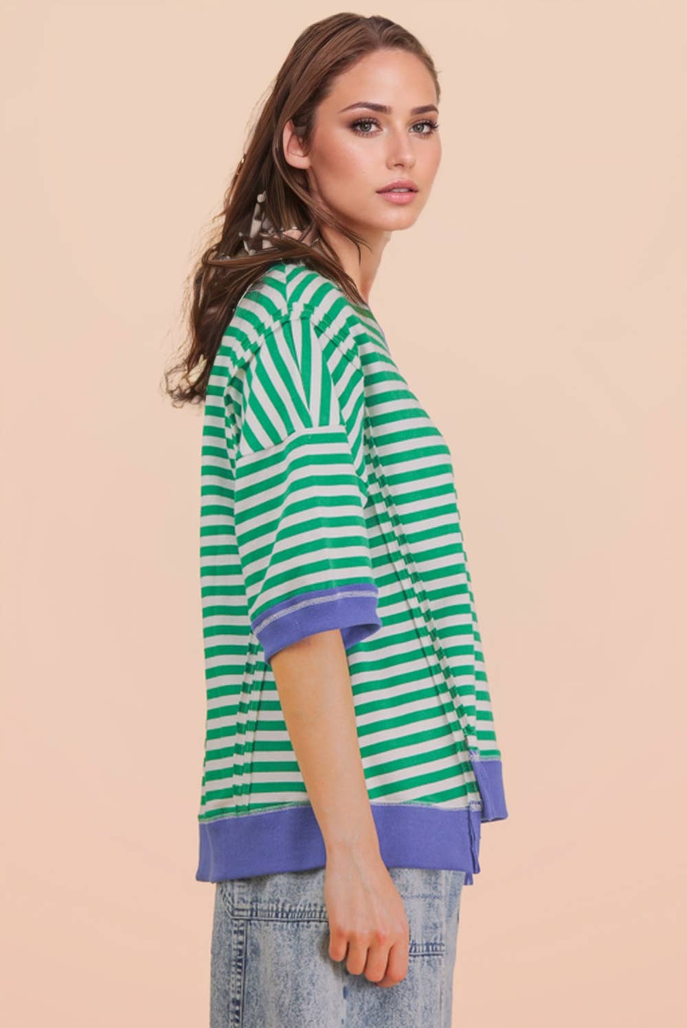 Kelly Oversized Stripe Pullover