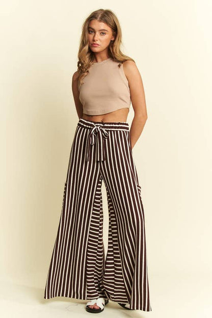 Cocoa Cream Stripe Pants