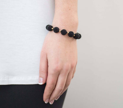 Luxe Globe Bracelet - Black