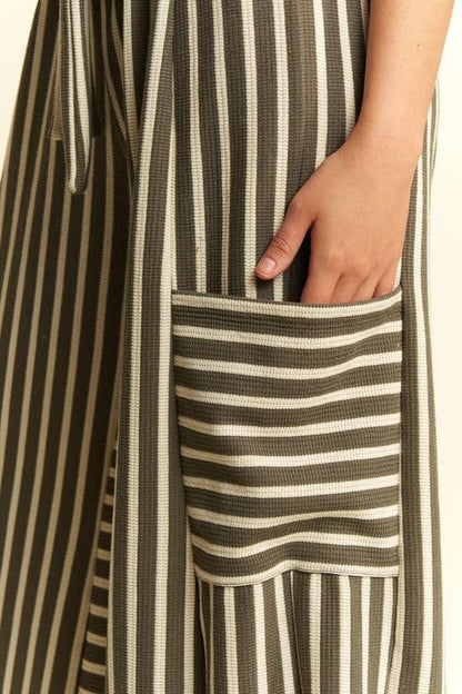 Cocoa Cream Stripe Pants