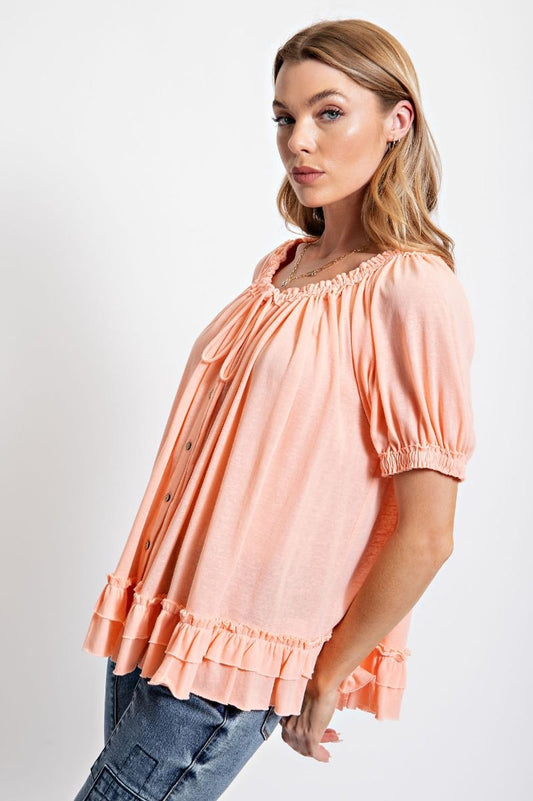 Babydoll Charm Ruffle Top