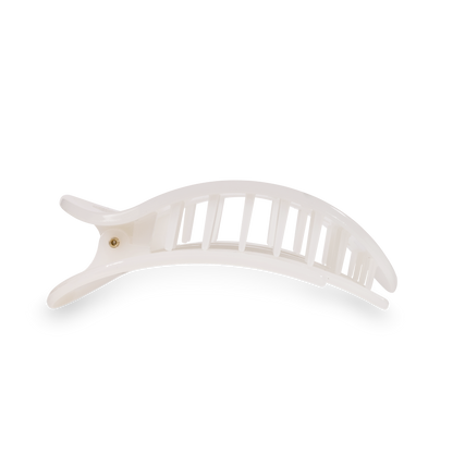 Round Flat Hair Clip | Large | Coconut White