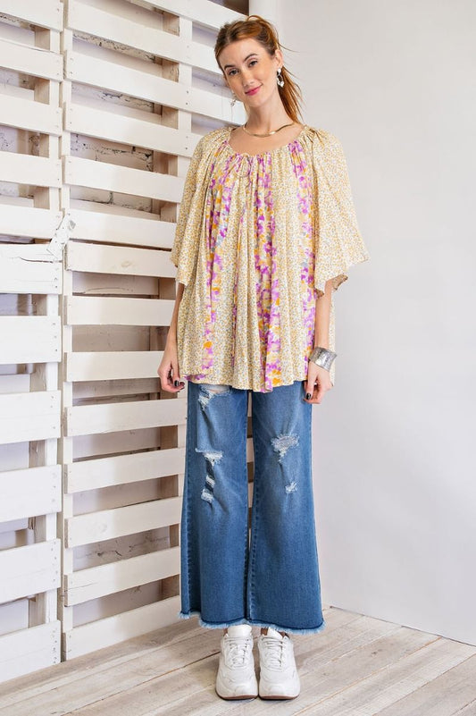 Butter Blossom Loose Tunic