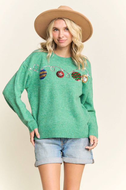 Christmas Ornament Sweater | Green
